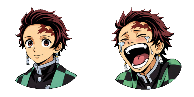 demon slayer tanjiro kamado happiness animated custom cursor