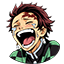 Demon Slayer Tanjiro Kamado Happiness Animated