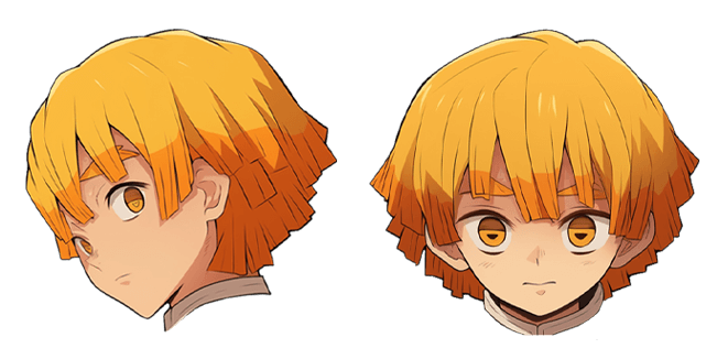 demon slayer zenitsu agatsuma head custom cursor