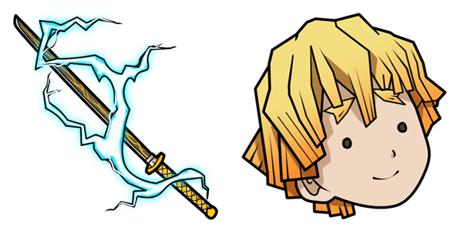 demon slayer zenitsu agatsuma nichirin blade custom cursor