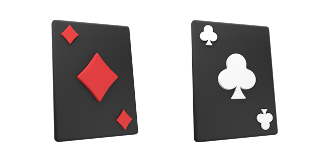 diamond card & clubs card 3D custom cursor