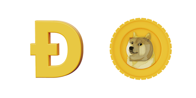 dogecoin 3D custom cursor