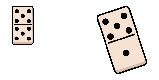 domino animated custom cursor