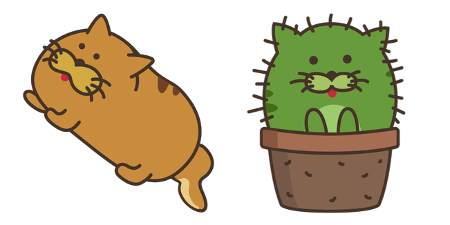 doodle cats cactus custom cursor