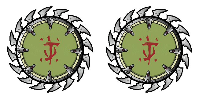 doom shield saw animated custom cursor
