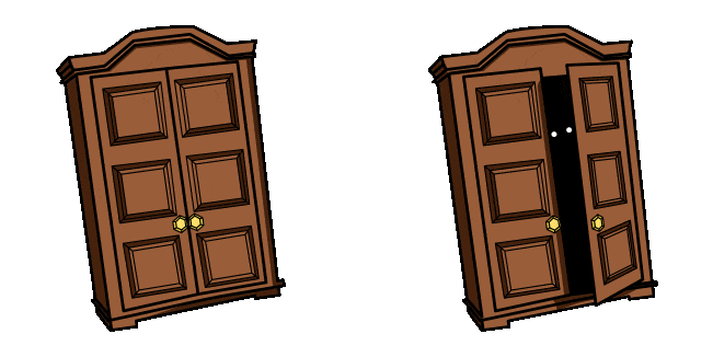 doors hide animated custom cursor