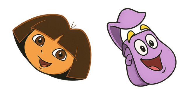 dora the explorer dora & backpack custom cursor