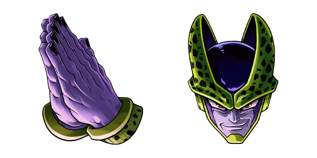 dragon ball cell grin and hands custom cursor
