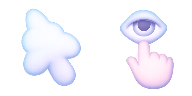 dreamcore aesthetic cloud arrow custom cursor