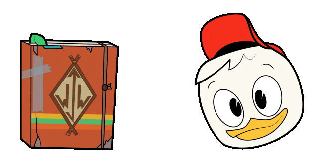 ducktales huey duck junior woodchuck guidebook animated custom cursor