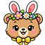 Easter Cute Bear & Honey Cake