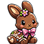 Easter Cute Chocolate Bunny & Chick