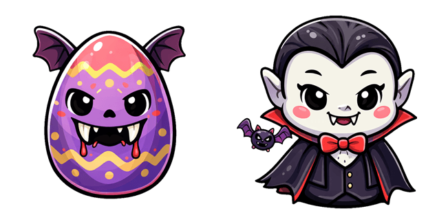 easter cute dracula egg custom cursor