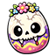 Easter Cute Skeleton & Skull Egg