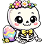 Easter Cute Skeleton & Skull Egg