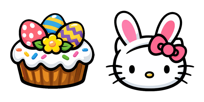 easter hello kitty cupcake custom cursor