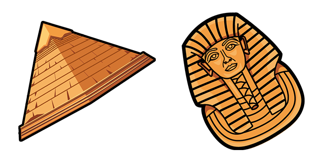 egyptian pyramid sarcophage custom cursor
