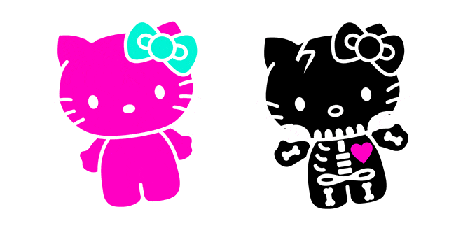 emo hello kitty animated custom cursor