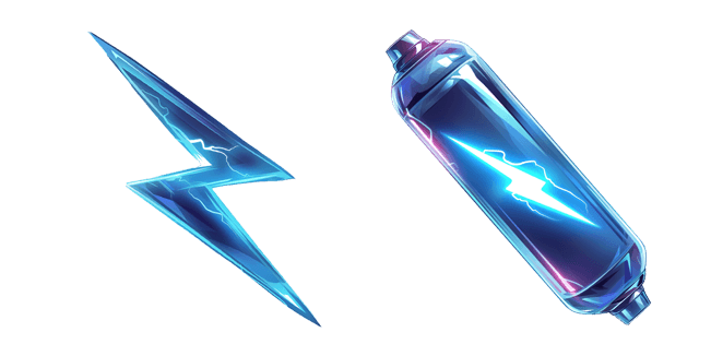 energy bolt and battery custom cursor