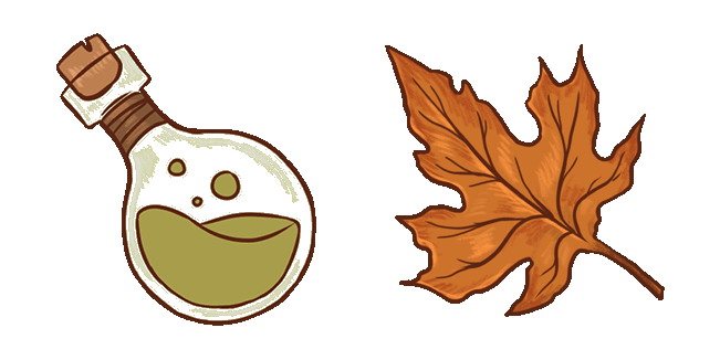 fairycore potion autumn leaf animated custom cursor
