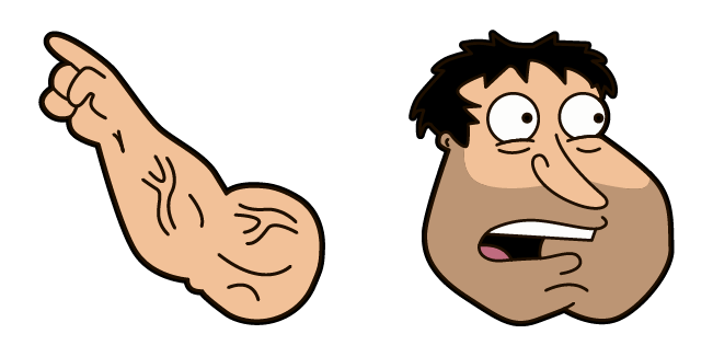 Family Guy Glenn Quagmire & Strong Hand Cursor - Sweezy Custom Cursors