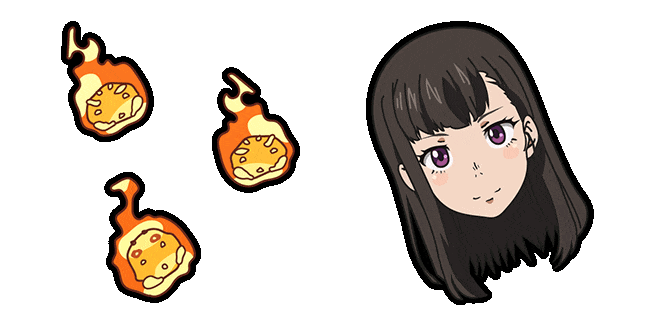 fire force maki oze fireball spirits animated custom cursor
