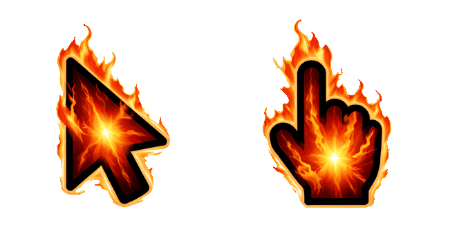 flame aura flare animated custom cursor