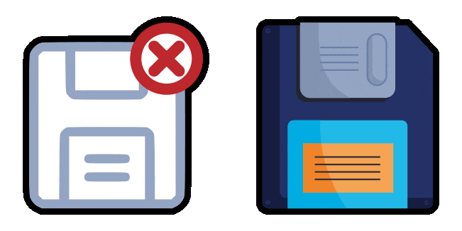 floppy disk save icon animated custom cursor
