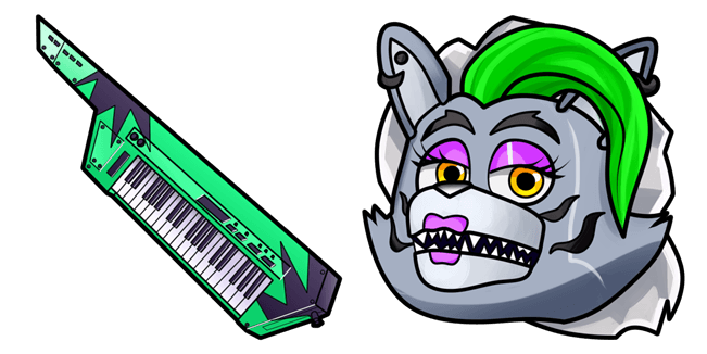 fnaf roxanne wolf keytar custom cusor