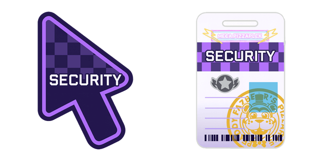 fnaf security breach badge custom cursor