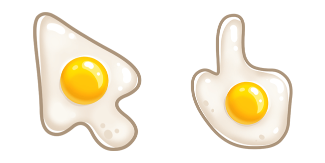 fried egg texture custom cursor