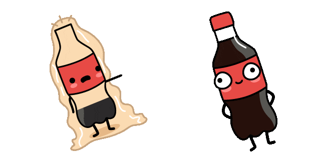 funny coca cola bottles animated custom cursor