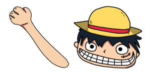Funny Doodle Luffy Mouse Cursor for Windows 11 - Sweezy Custom Cursors