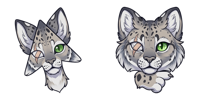 furries feline mask head custom cursor