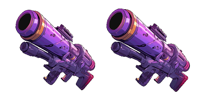 futuristic game gun animated custom cursor