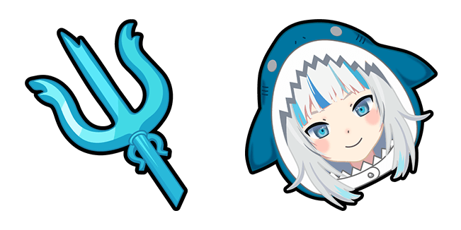gawr gura trident custom cursor