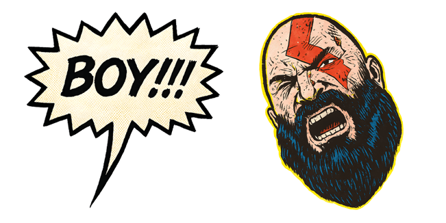 god of war kratos boy meme custom cursor