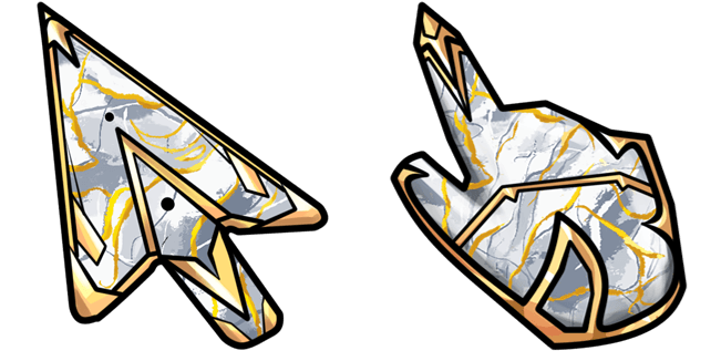 gold marble custom cursor