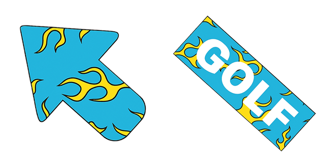 golf wang blue flame custom cursor
