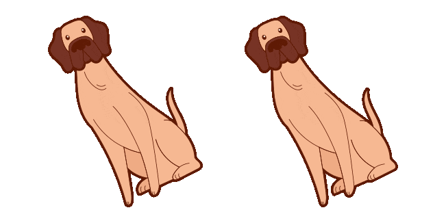 great dane animated custom cursor