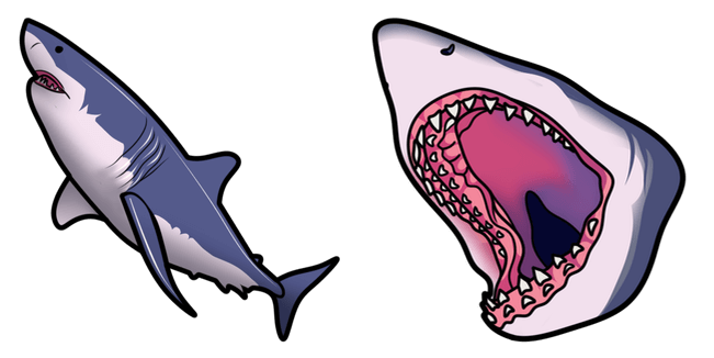 great white shark custom cursor