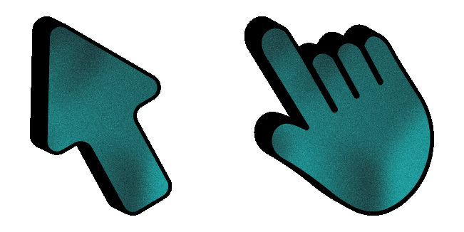 green grainy texture animated custom cursor