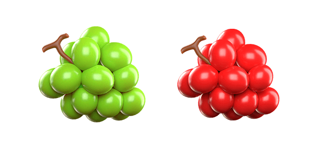 green grapes & red grapes 3D custom cursor