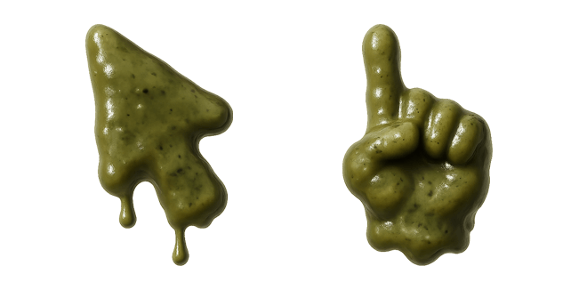 green swamp dripping custom cursor