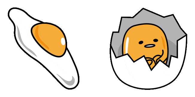 gudetama lazy egg animated custom cursor