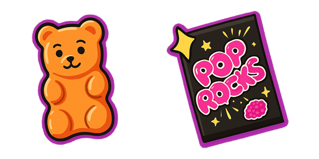 gummy bear pop rocks custom cursor