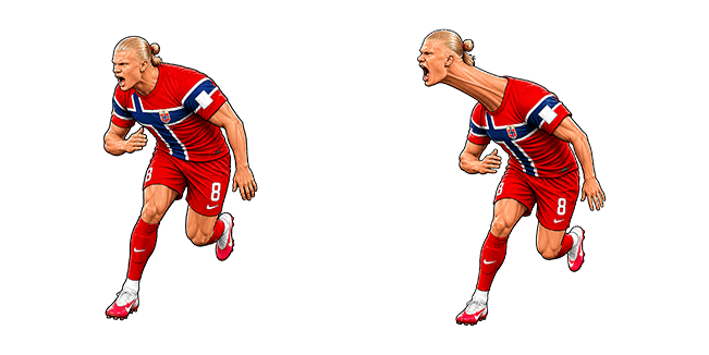 haaland neck meme custom cursor