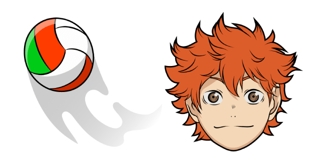 haikyu shoyo hinata volleyball custom cursor