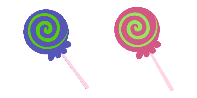 halloween blue pink lollipop animated custom cursor