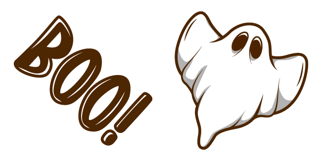 halloween ghost boo custom cursor